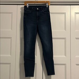 Classic Navy Skinny Jeans/High Waist
